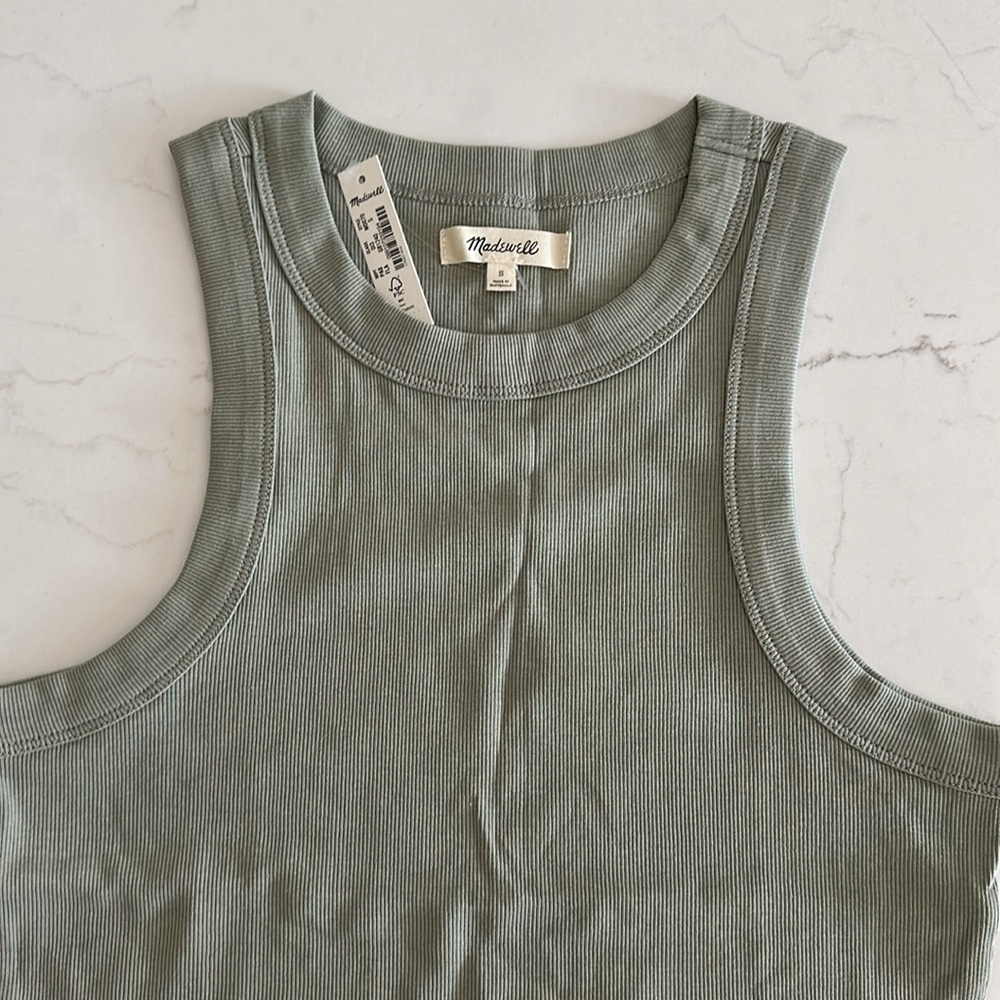 Madewell Light Green Tank Top - Picture 2 of 4